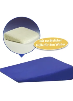 Keilkissen mit Sommerbezug und Winterbezug