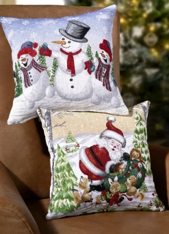 Kissenbezug aus Gobelin mit Reißverschluss