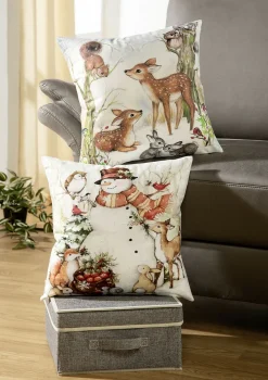 Kissenbezug mit bezaubernden Winterszenen