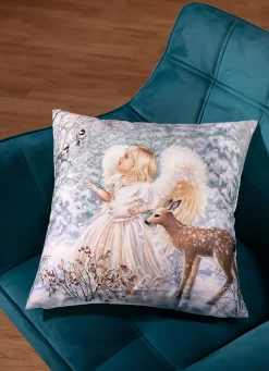 Kissenbezug mit Rehkitz-Motiv