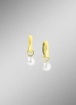 Klappcreolen mit Süßwasser-Zuchtperlen