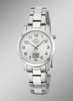 Klassische Damenuhr mit Funkuhrwerk