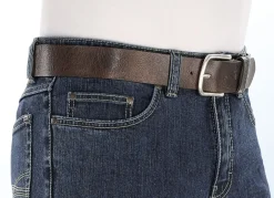 Klassischer Herren-Gürtel, aus Leder, 4 cm breit