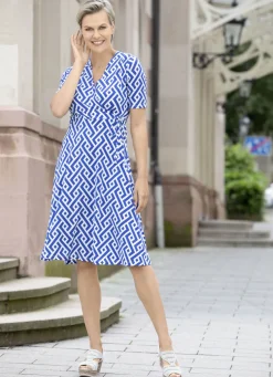 Kleid in raffinierter Wickeloptik