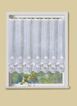 Kleinfenster-Store mit Ginko-Motiv