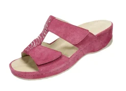 Klett-Pantolette aus echtem Leder