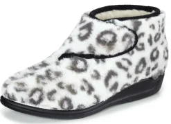 Klett-Stiefelette aus kuscheligem Plüsch