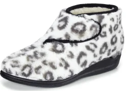 Klett-Stiefelette aus kuscheligem Plüsch