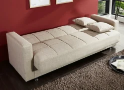 Klick-Klack-Sofa mit Dekokissen