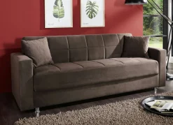 Klick-Klack-Sofa mit Dekokissen