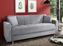 Klick-Klack-Sofa mit Dekokissen