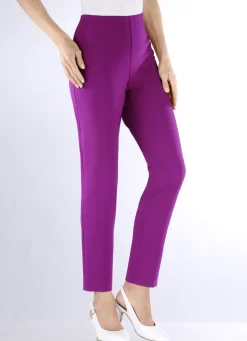 Knöchellange Hose mit angeschnittenem Bund