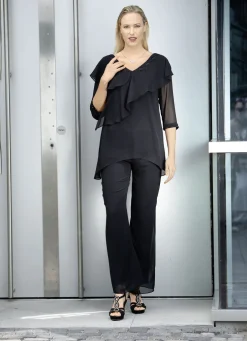 Kombination, 2 tlg. mit funkelnden Zierperlen