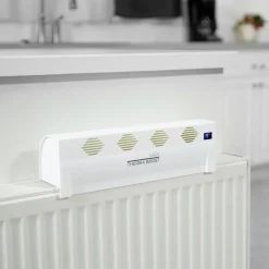 Kompakter, akkubetriebener Heizungsventilator