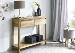 Konsolentisch aus Massivholz in geölter Ausführung