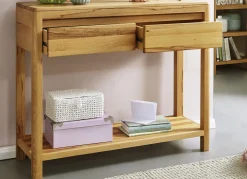 Konsolentisch aus Massivholz in geölter Ausführung