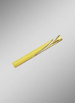Krawattenhalter mit Weißgoldrille