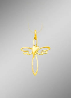 Kreuz mit Herz Anhänger