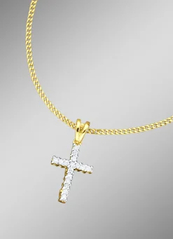 Kreuz-Anhänger mit Panzerkette