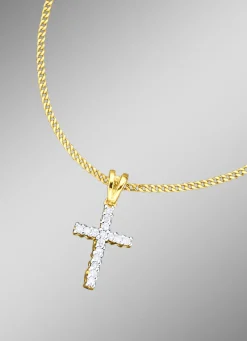 Kreuz-Anhänger mit Panzerkette