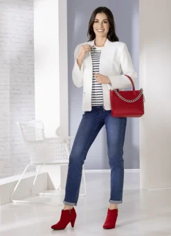 Kurzblazer mit Reißverschlusstaschen