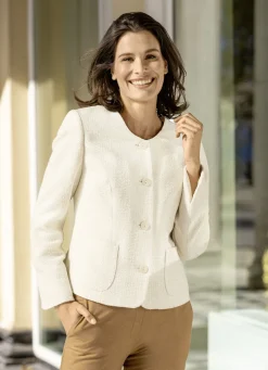 Kurzblazer mit Schubtaschen