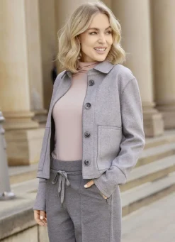 Kurzjacke aus Flanell