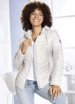 Kurzjacke mit apartem Minimaldessin