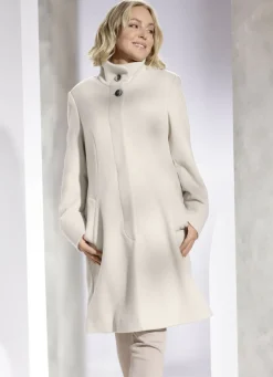 Kurzmantel mit abnehmbarem Schal