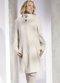 Kurzmantel mit abnehmbarem Schal