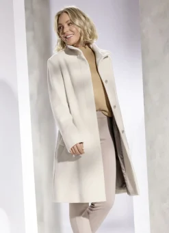 Kurzmantel mit abnehmbarem Schal