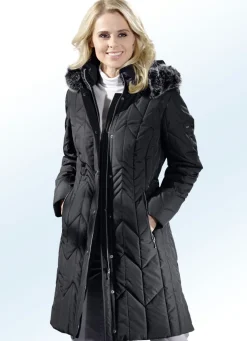 Kurzmantel mit abnehmbarer Kapuze