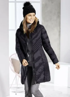 Kurzmantel mit fester Kapuze