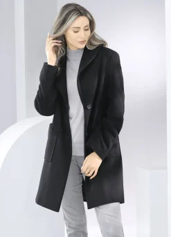 Kurzmantel mit Knopfleiste