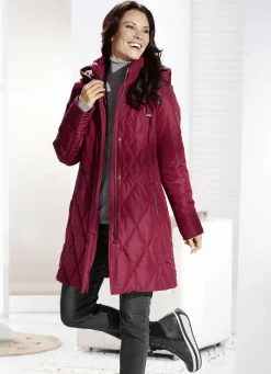 Kurzmantel mit Kunstpelz-Innenausstasttung in der Kapuze