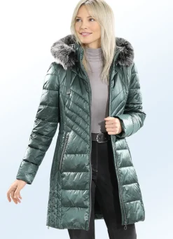 Kurzmantel mit Längssteppung