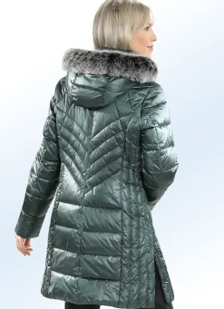 Kurzmantel mit Längssteppung