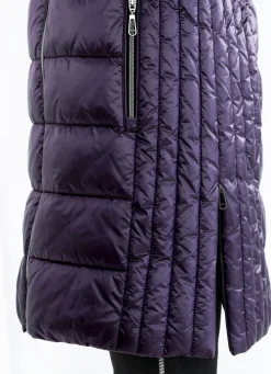 Kurzmantel mit Längssteppung seitlich