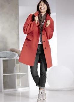 Kurzmantel mit Nahttaschen