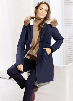 Kurzmantel mit verdeckter Klettleiste