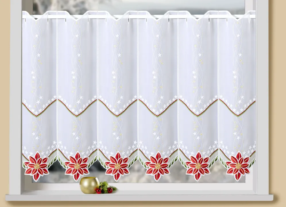 Kurzstore mit Blüten-Weihnachtsstern