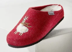 Kuschelwarme Hausschuh aus Wollfilz