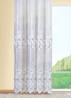 Langstore mit Ranken-Bordüre und gebogtem Abschluss