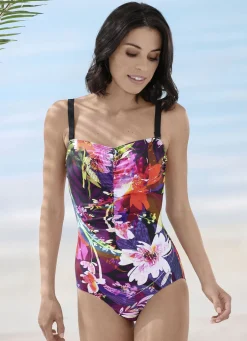 Laurina Badeanzug mit abnehmbaren Trägern und Halbkorsage