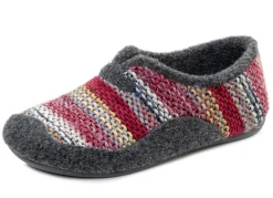 Laurina, bequeme Damen-Hausschuhe, Weite G, mit herausnehmbarem Fußbett