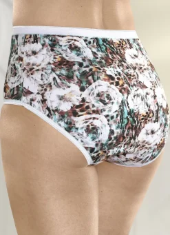 Laurina Dreierpack Slips mit farbbrillantem Digitaldruck