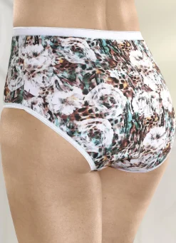 Laurina Dreierpack Slips mit farbbrillantem Digitaldruck