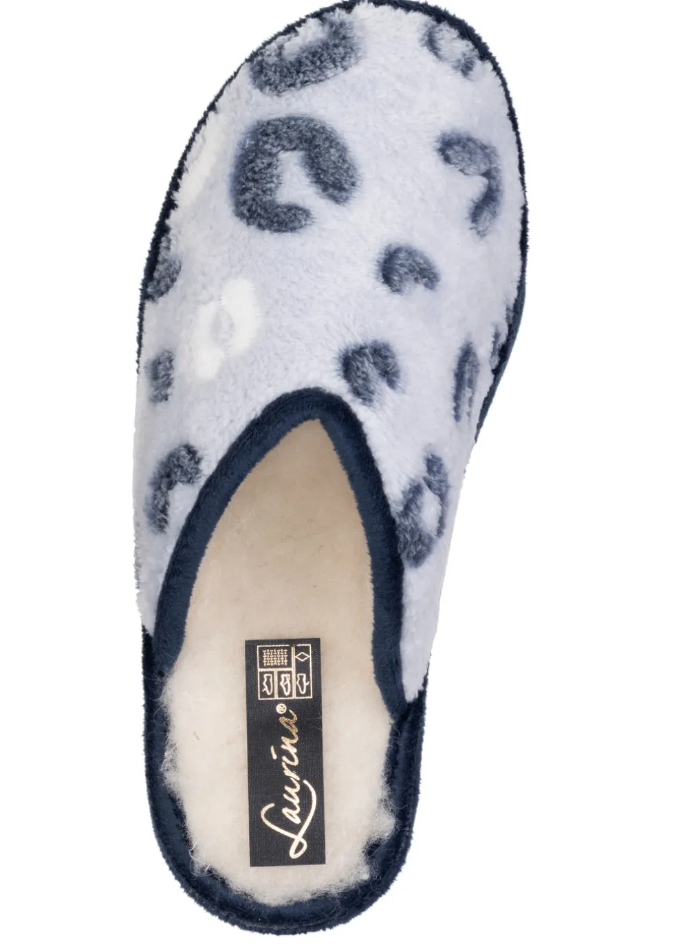 Laurina, gefütterte Damen-Hausschuhe, mit Schurwolle