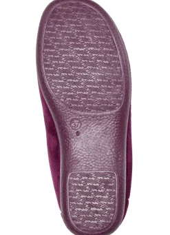 Laurina Hausschuh aus samtigen Textilmaterial