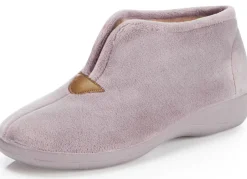 Laurina Hausschuh aus samtigen Textilmaterial